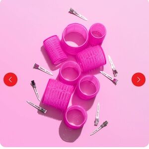 Pink Hair Roller Set
